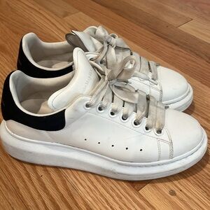 White with black heel Alexander McQueen women’s size 7 shoe